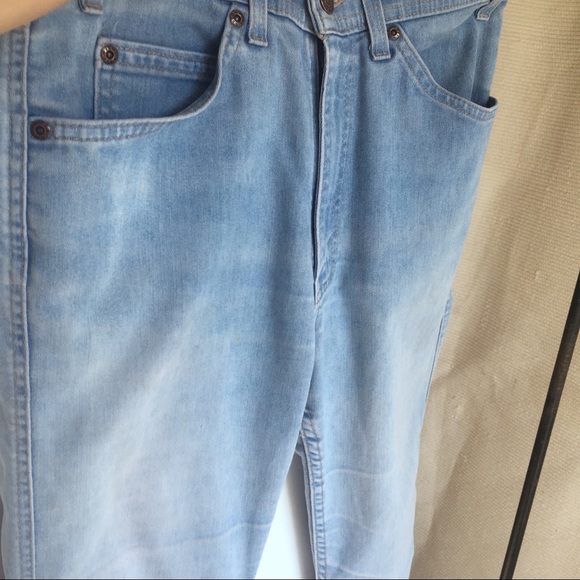Vintage 70s M Stretch Levi's Jeans Ankle Straight - Picture 8 of 8